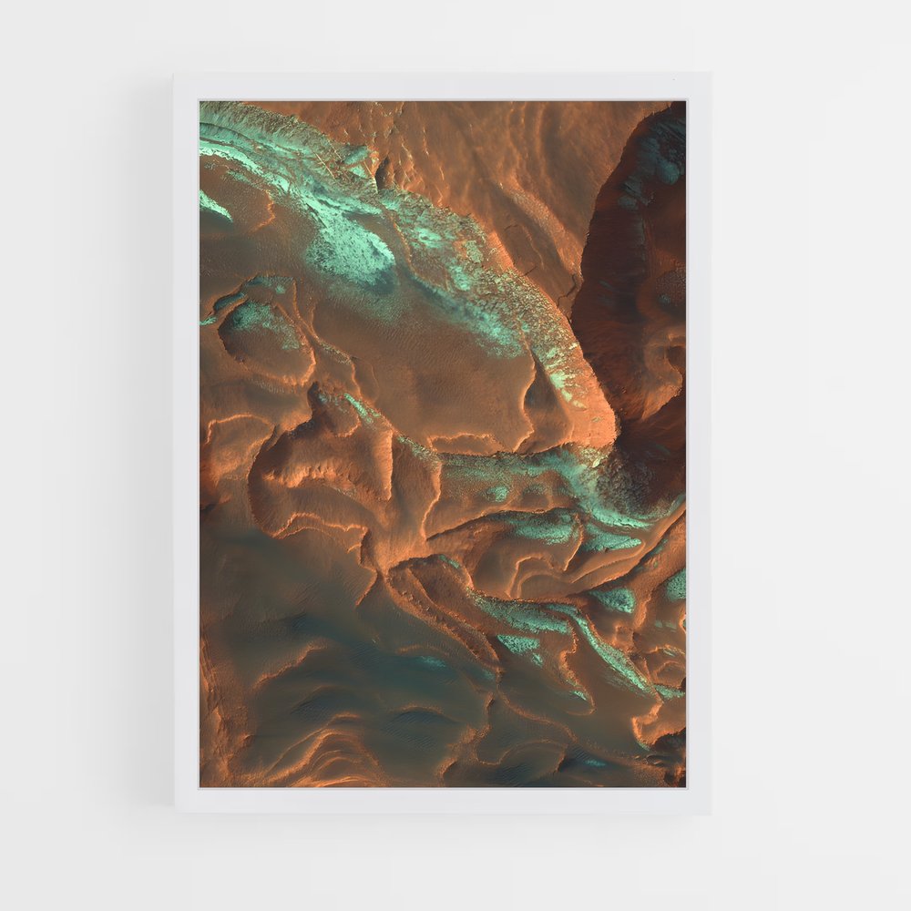 Poster fascinant surface de Mars – affiche Système solaire (vue 3)